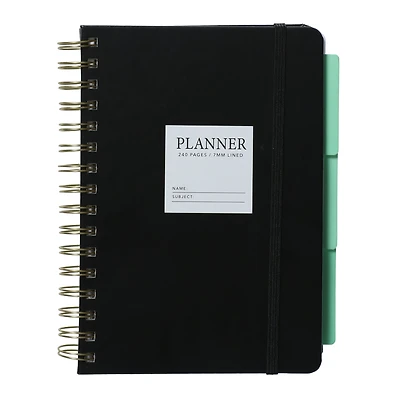 soft-touch spiral planner 5.75in x 8.25in