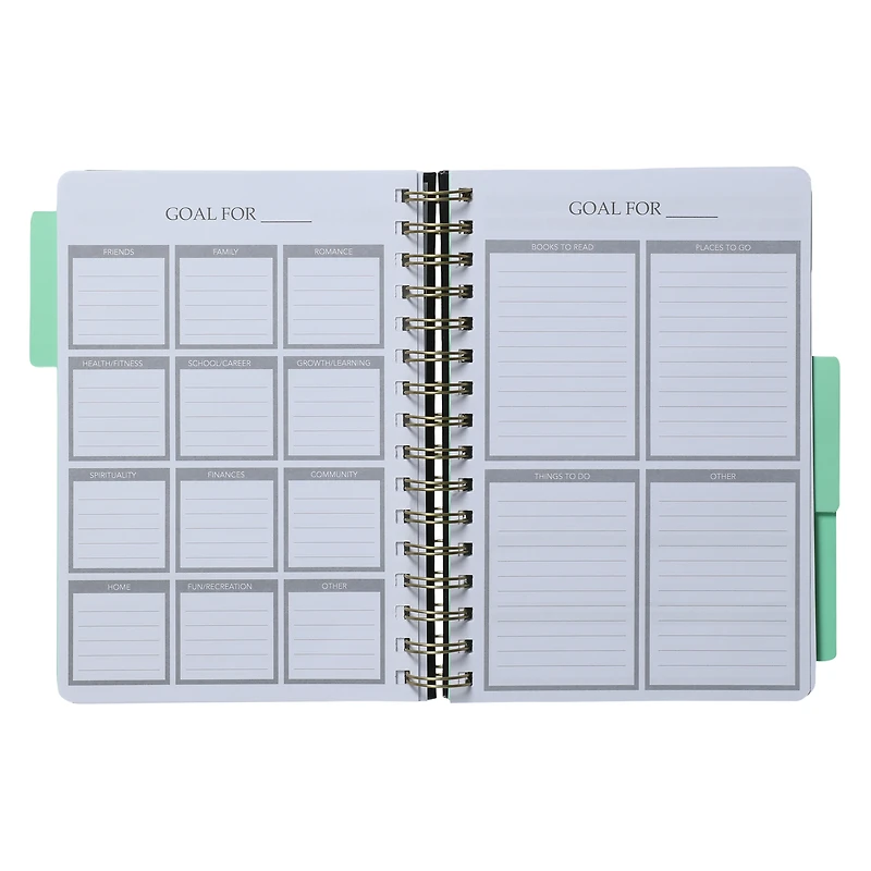 soft-touch spiral planner 5.75in x 8.25in