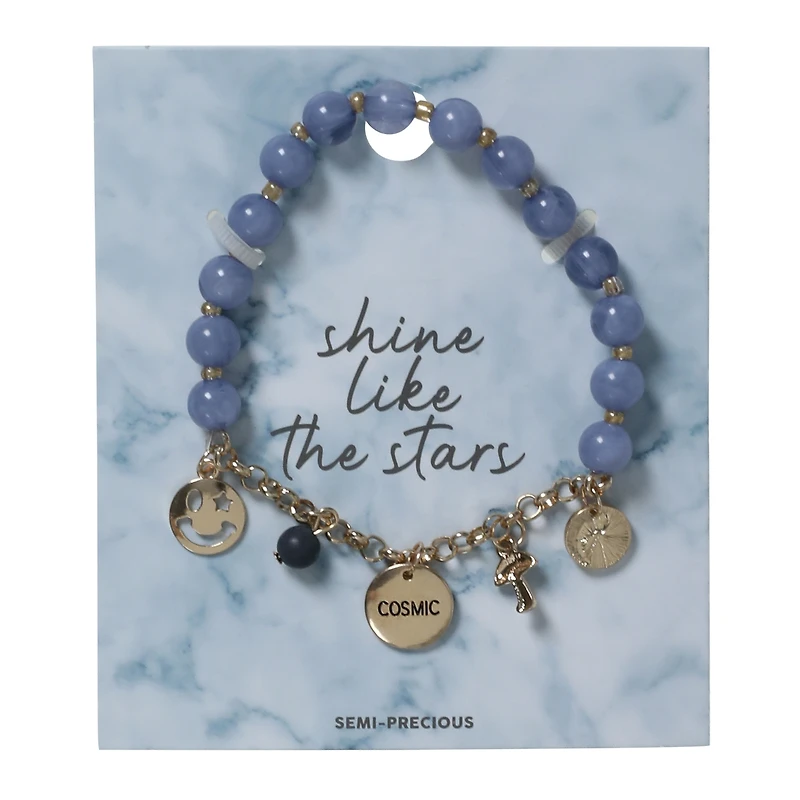 beaded charm bracelet