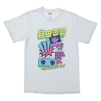 anime 'lonely hearts club' graphic tee