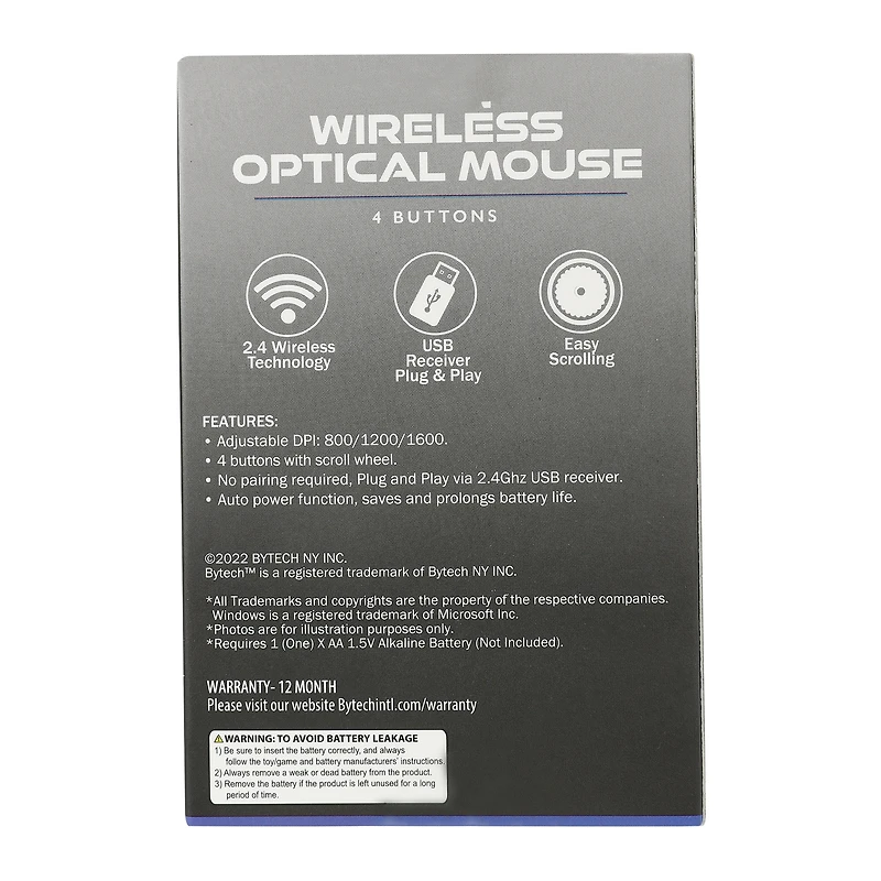wireless optical mouse