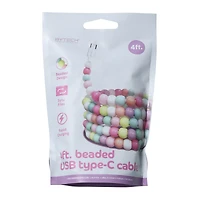 4ft Beaded USB-C Cable