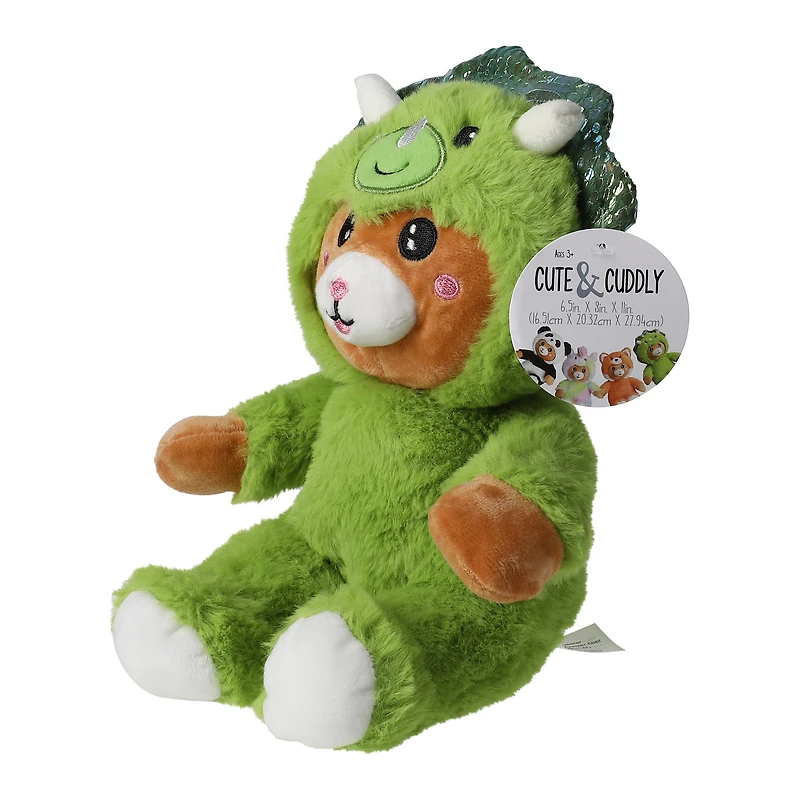costume teddy bear plush 11in