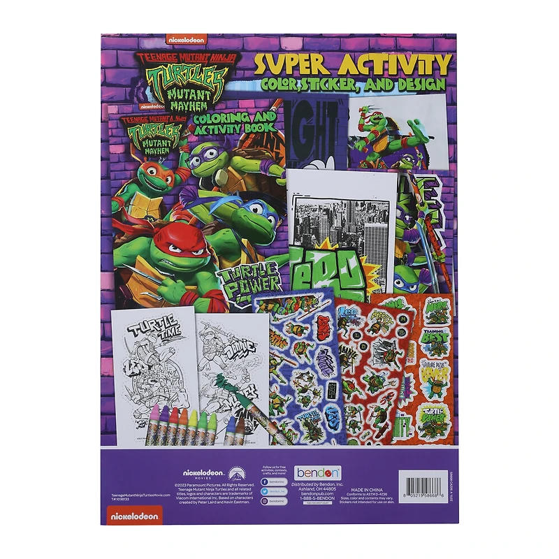 teenage mutant ninja turtles super activity kit 20-piece