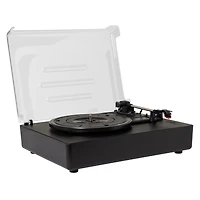 LED record player with bluetooth® speaker & radio