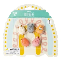premiere® 3D animal erasers 5-count