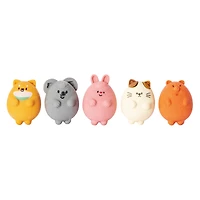 premiere® 3D animal erasers 5-count