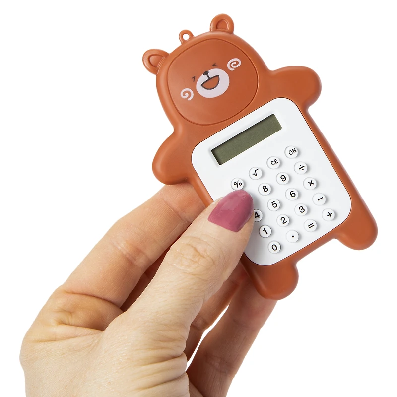bear shaped mini calculator