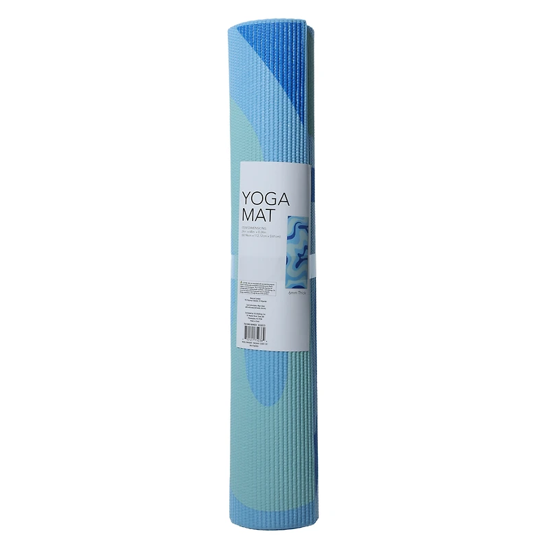 Wavy Print Yoga Mat 6mm