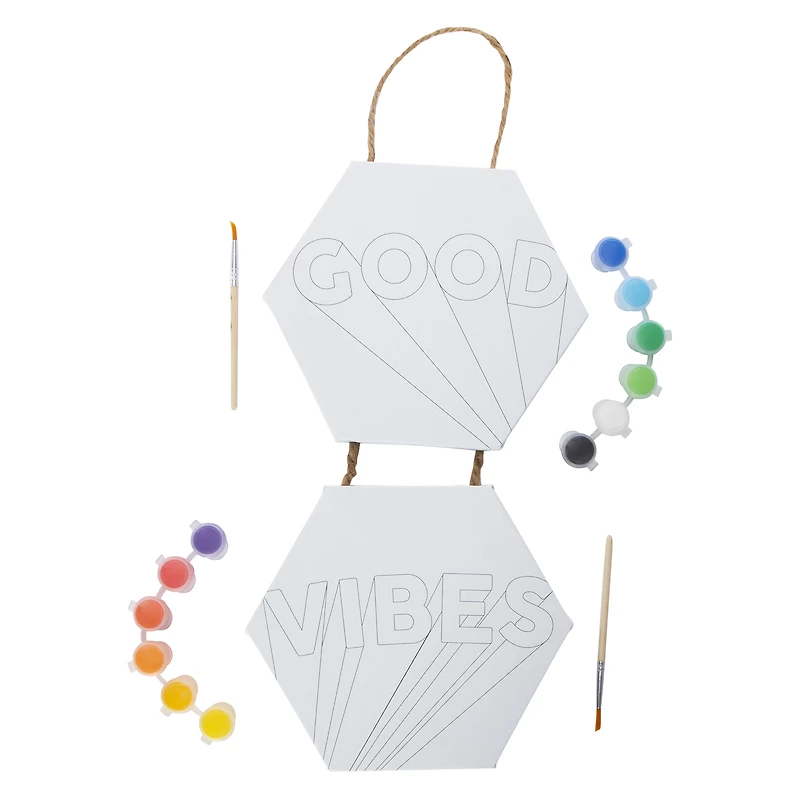 paintable hanging canvas art set