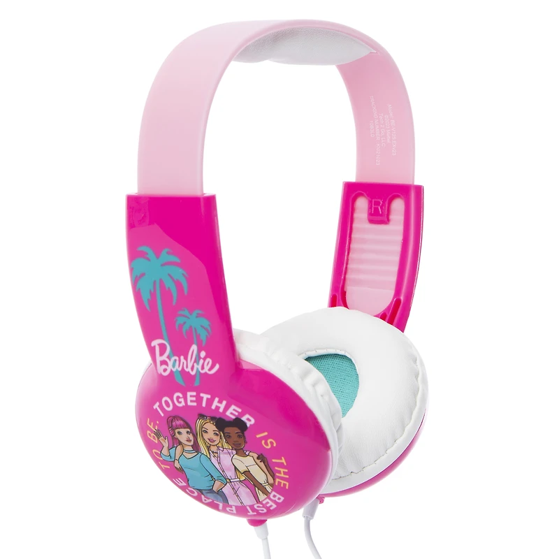 barbie® kid-safe wired headphones with mic