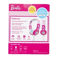 barbie® kid-safe wired headphones with mic