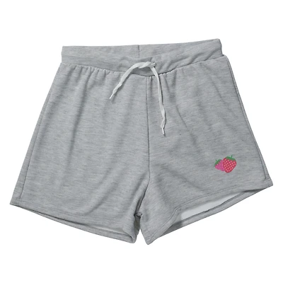 gray fleece icon shorts
