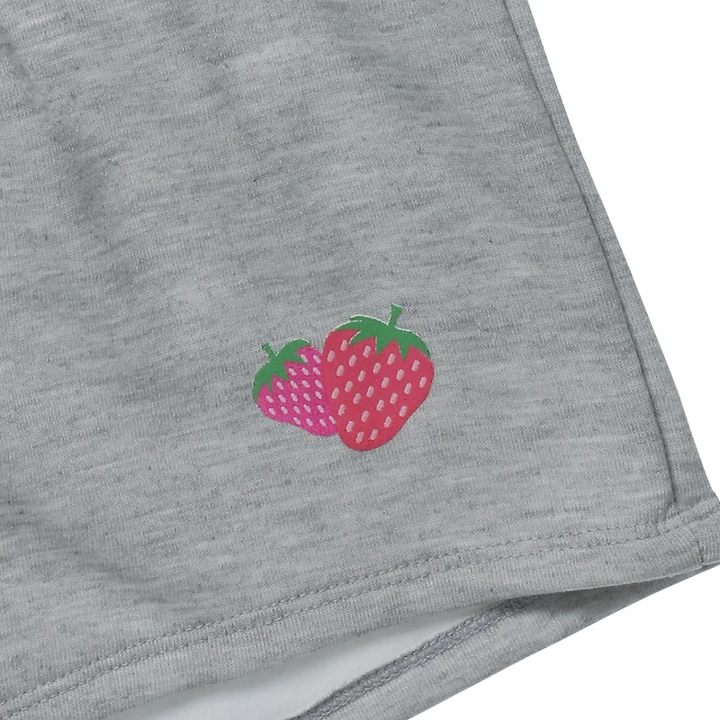 gray fleece icon shorts