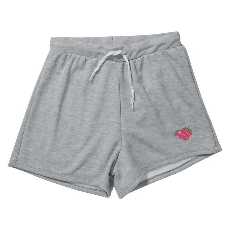 gray fleece icon shorts