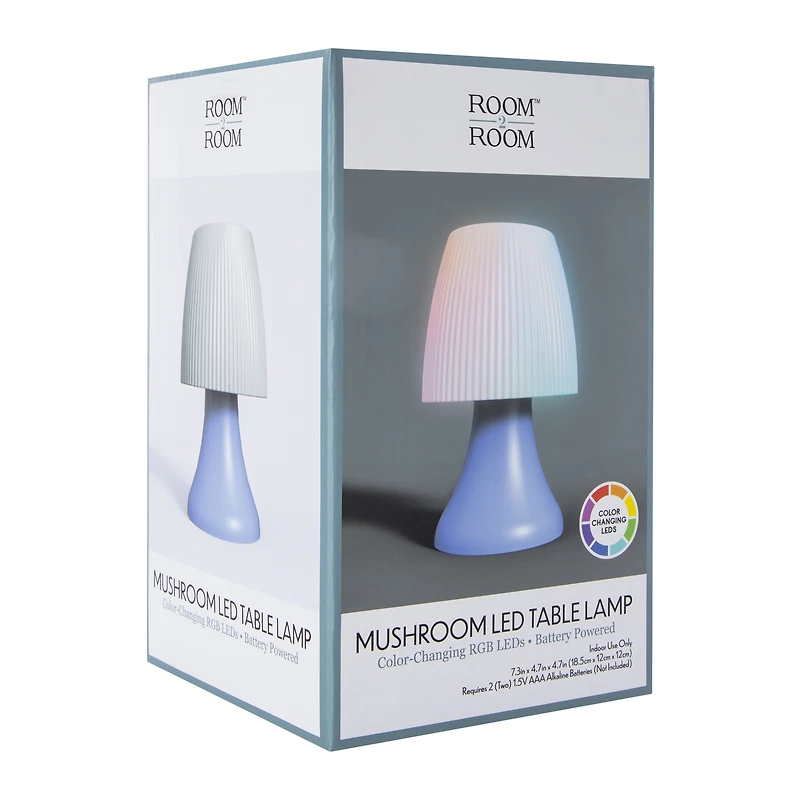 color changing mushroom LED table lamp