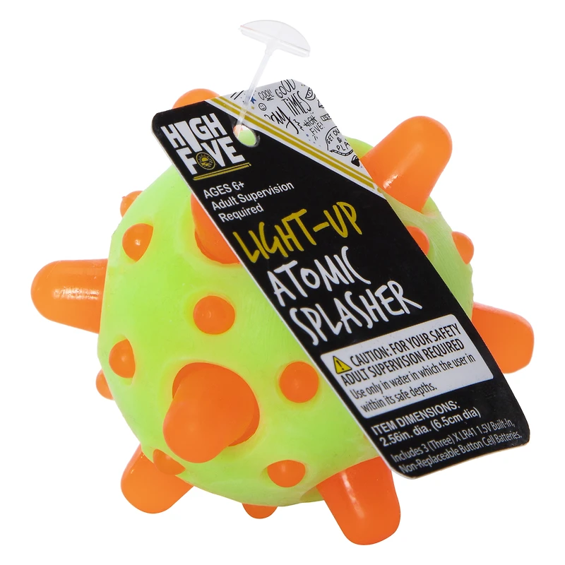 LED light up atomic splash ball