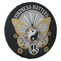 round canvas wall art 12in