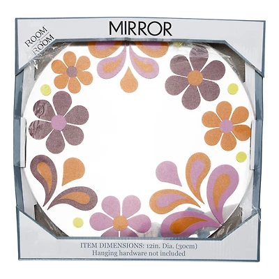 painted wall mirror 12in