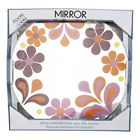 painted wall mirror 12in