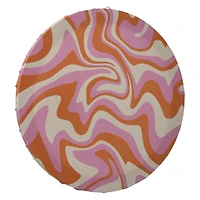 round canvas wall art 12in