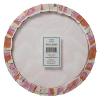 round canvas wall art 12in