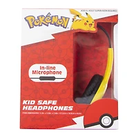 pokemon™ kid-safe wired headphones with mic
