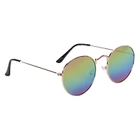 ladies round mirrored sunglasses
