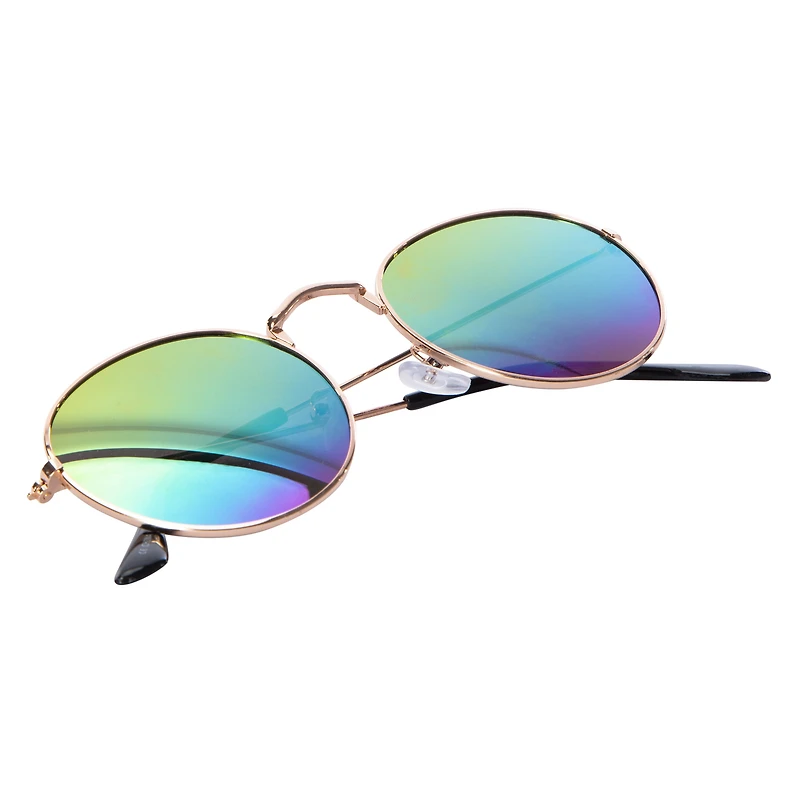 ladies round mirrored sunglasses