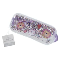 kawaii glitter pencil case 8in