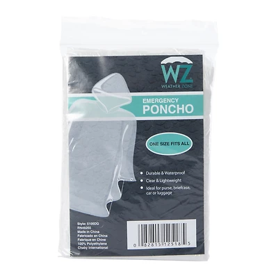 emergency rain poncho