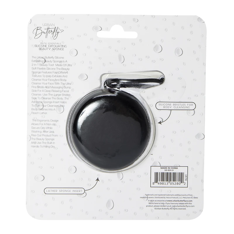 silicone exfoliating beauty sponge