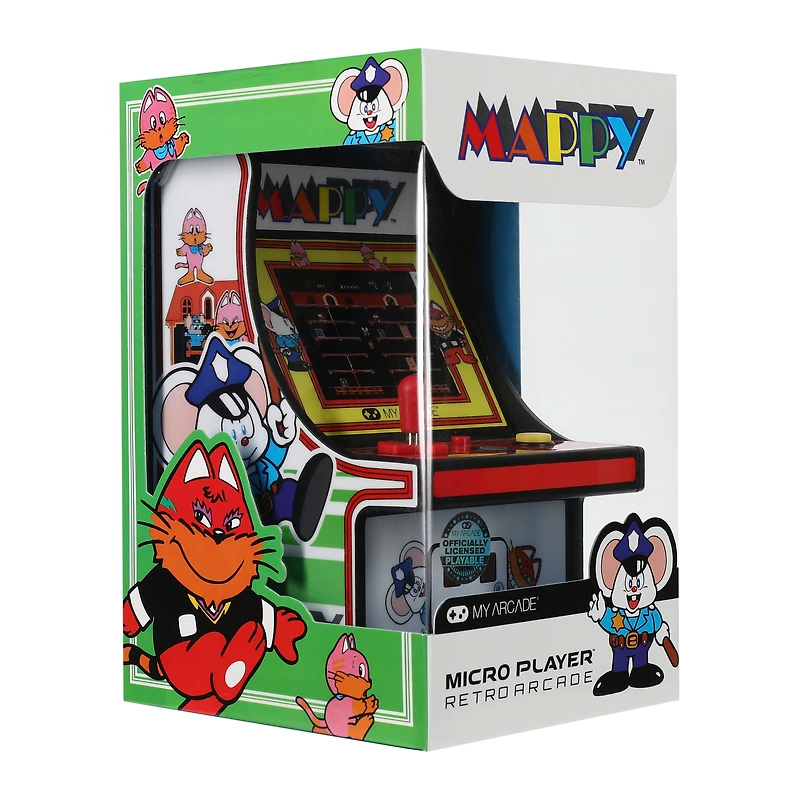 mappy™ micro player retro arcade game