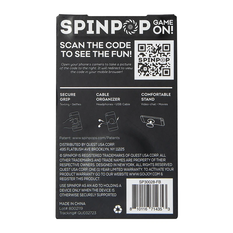 spin-pop game on! phone holder
