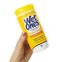 wet ones® tropical splash antibacterial hand wipes 40-count