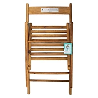 wooden folding chair 19.48in x 30.9in