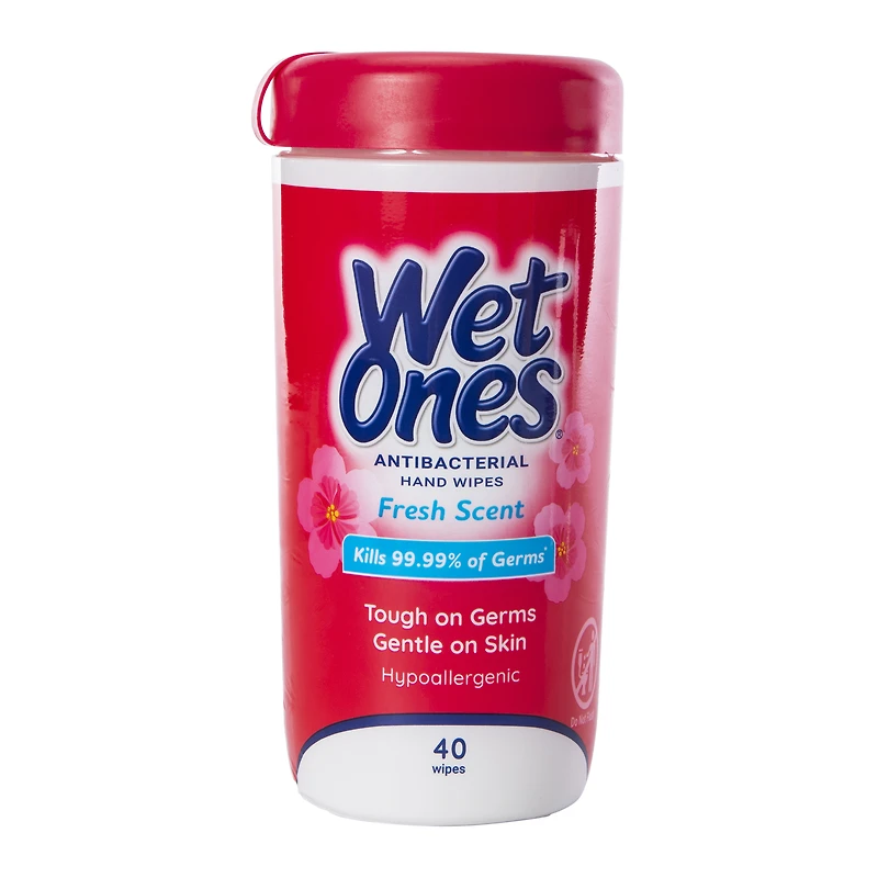 wet ones® fresh scent antibacterial hand wipes 40-count