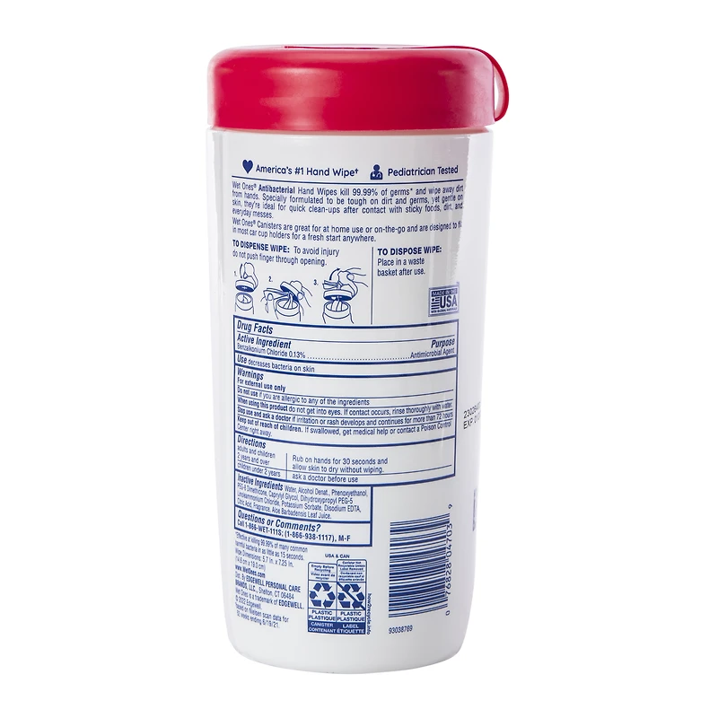 wet ones® fresh scent antibacterial hand wipes 40-count