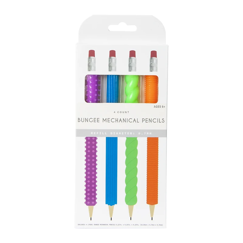 bungee mechanical pencils 4-count