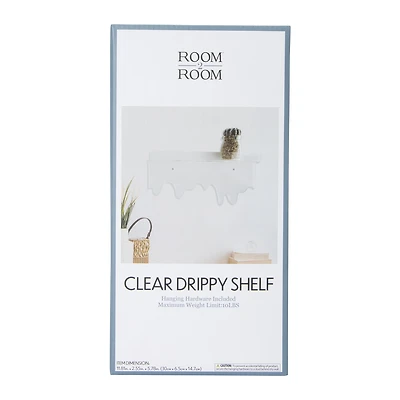 clear drippy shelf 11.81in x 5.78in