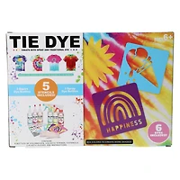tie dye kit with 6 dyes & stencils