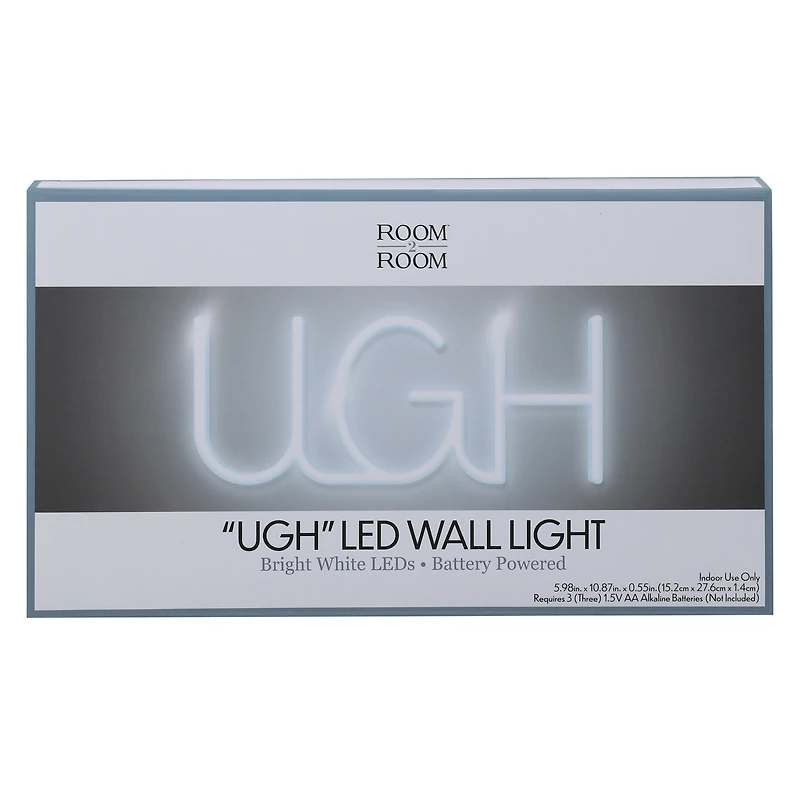 'ugh' LED wall light 5.98in x 10.87in