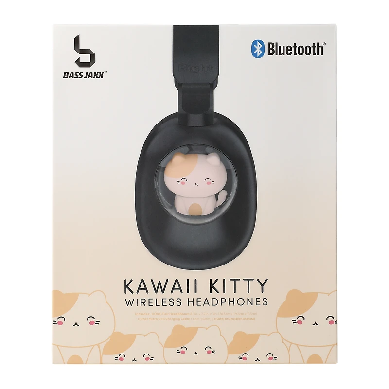 bluetooth® wireless kawaii headphones with mic