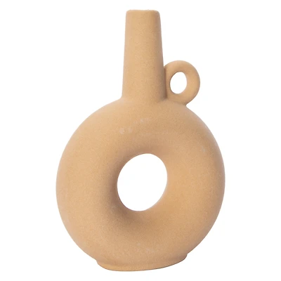 round donut vase 9.5in x 6.5in