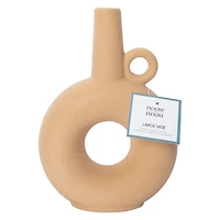 round donut vase 9.5in x 6.5in