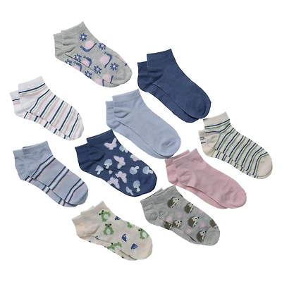 ladies cottagecore ankle socks 10-pack