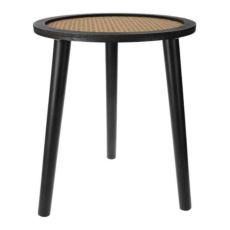 rattan wooden table 13in x 16in