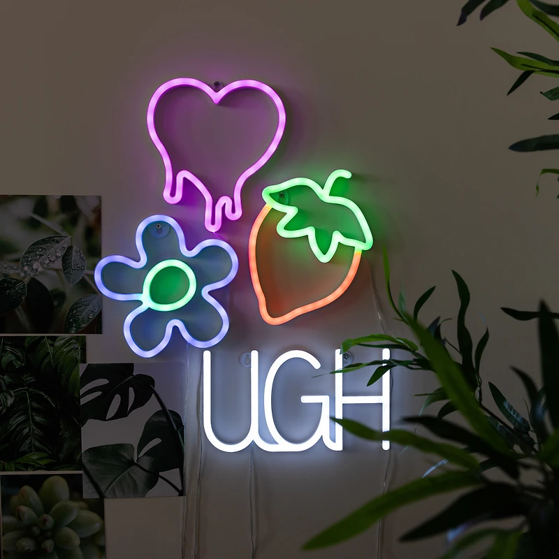 dripping heart LED wall light