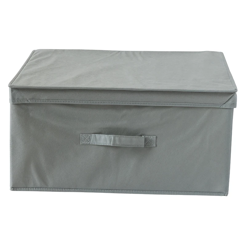 collapsible under the bed bin with lid 19.68in x 15.74in