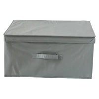collapsible under the bed bin with lid 19.68in x 15.74in
